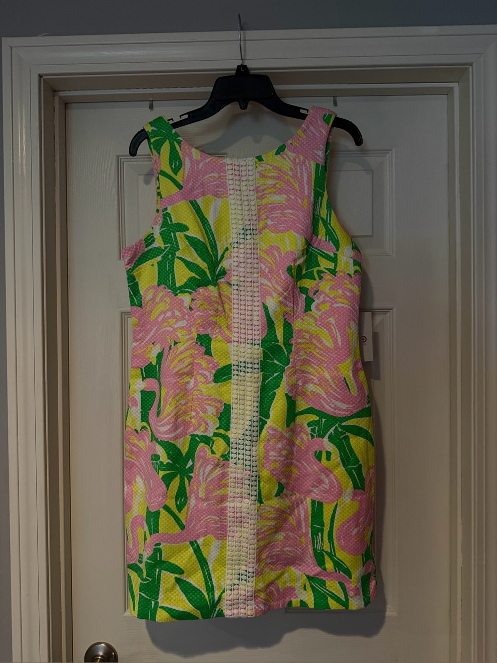 Lilly Pulitzer for Target Fan Dance Flamingo Shift Dress Size 12 (Fits like 10!)